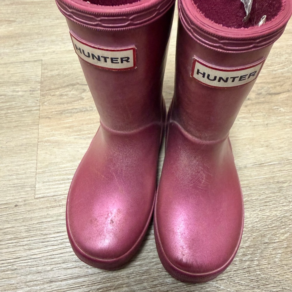 Hunter Fuchsia Waterproof Boots